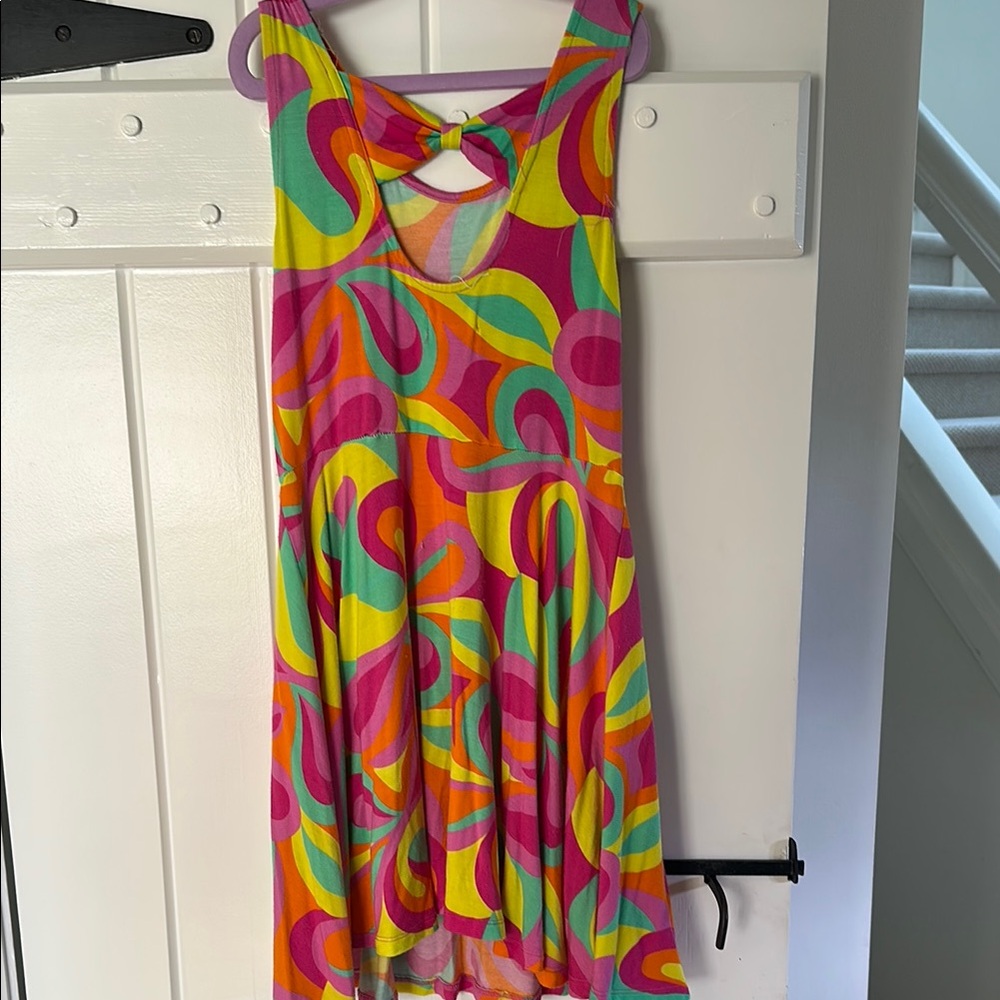 Colorful Swirl Pattern Dress - Picture 3 of 4